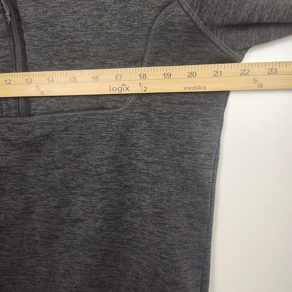 The North Face 1/4-zip‎ Sweatshirt Men's M Gray Logo Pullover Long Sleeves